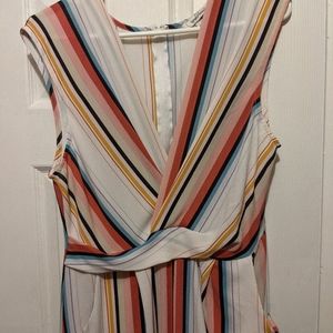 Speechless striped jumpsuit with pockets